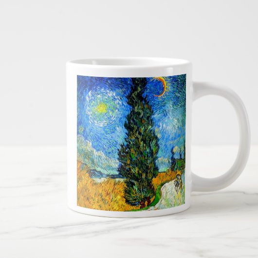 Van Gogh Road met Cypress en Star Grote Koffiekop (Rechts)