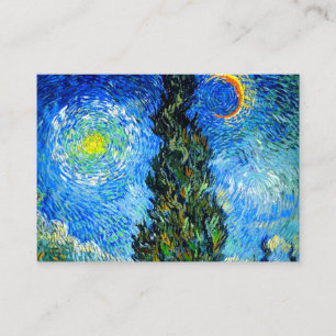 Van Gogh Road met Cypress en Star Informatiekaartje