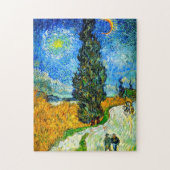 Van Gogh Road met Cypress en Star Legpuzzel (Verticaal)