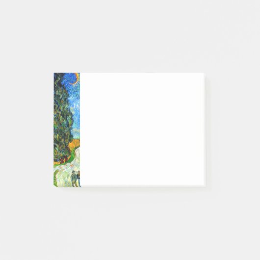Van Gogh Road met Cypress en Star Post-it® Notes (Voorkant)