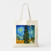 Van Gogh Road met Cypress en Star Tote Bag (Achterkant)