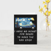 Van Gogh Road Trip T Shirt Funny Caravan Camping T Kaart (Gele Bloem)