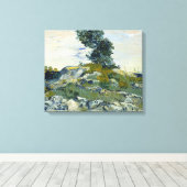 Van Gogh Rocks met eikenboom Canvas Afdruk (Insitu (Houten vloer))