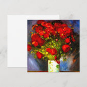 Van Gogh Rode Klaprozen Kaart (Voorkant / Achterkant)