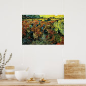 Van Gogh - Rode wijngaarden in Arles Poster (Keuken)