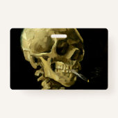 Van Gogh Roken Skelet Badge (Achterkant)