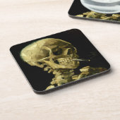 Van Gogh Roken Skelet Bier Onderzetter (Linkerzijde)