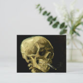 Van Gogh Roken Skelet Briefkaart (Staand voorkant)