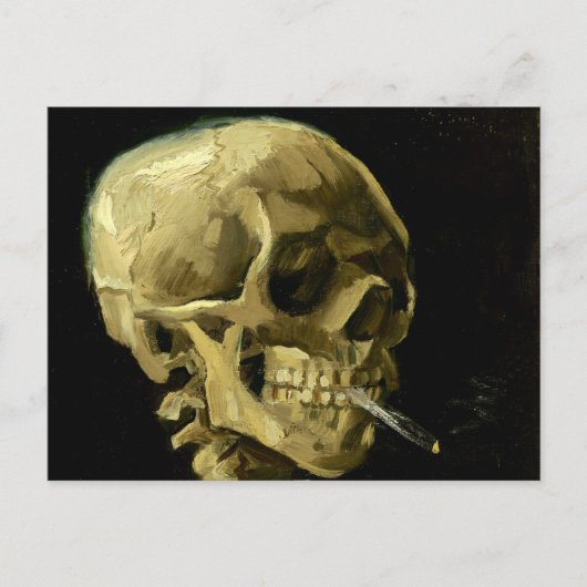Van Gogh Roken Skelet Briefkaart (Voorkant)