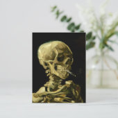 Van Gogh Roken Skelet Briefkaart (Staand voorkant)