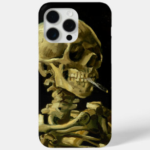 Van Gogh Roken Skelet iPhone 15 Pro Max Hoesje