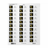 Van Gogh Roken Skelet Etiket (Full Sheet)