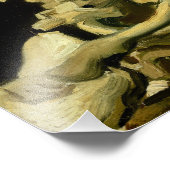 Van Gogh Roken Skelet Foto Afdruk (Hoek)