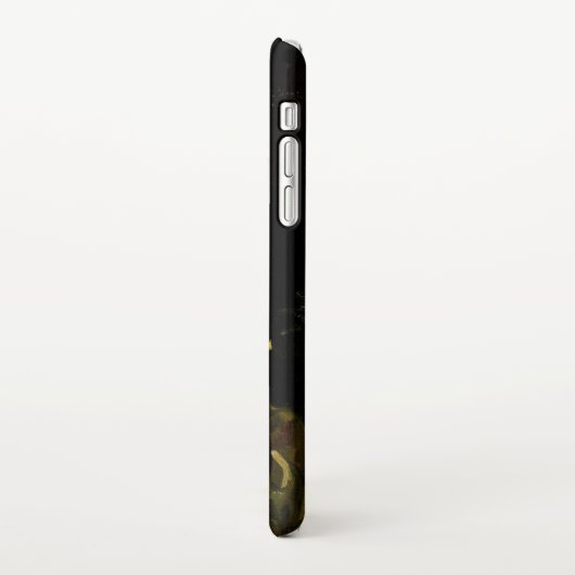 Van Gogh Roken Skelet iPhone Hoesje (Linkerkant)