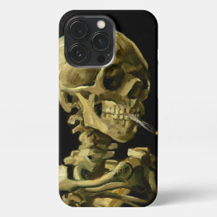 Van Gogh Roken Skelet iPhone 13 Pro Hoesje