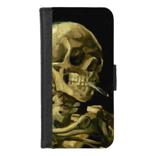 Van Gogh Roken Skelet iPhone 8/7 Portemonnee Hoesje