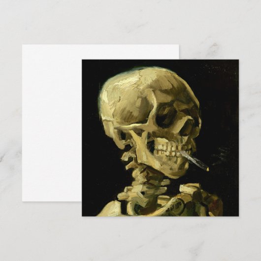 Van Gogh Roken Skelet Kaart (Voorkant / Achterkant)