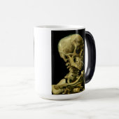 Van Gogh Roken Skelet Magische Mok (Voorkant rechts)