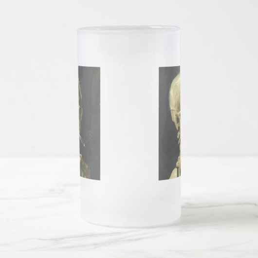 Van Gogh Roken Skelet Matglas Bierpul (Center)