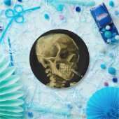 Van Gogh Roken Skelet Papieren Bordje (Feest)