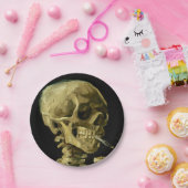 Van Gogh Roken Skelet Papieren Bordje (Feest)