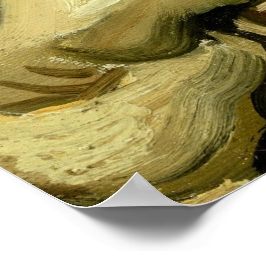 Van Gogh Roken Skelet Poster (Hoek)