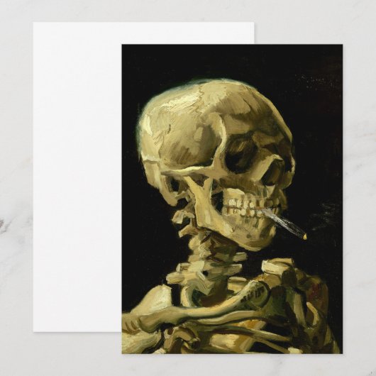 Van Gogh Roken Skelet Save The Date (Voorkant / Achterkant)