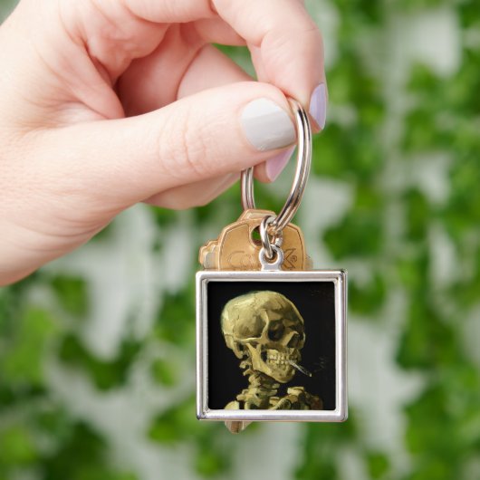 Van Gogh Roken Skelet Sleutelhanger (Hand)