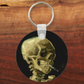 Van Gogh Roken Skelet Sleutelhanger (Achterkant)