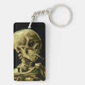 Van Gogh Roken Skelet Sleutelhanger (achterkant)