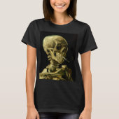 Van Gogh Roken Skelet T-shirt (Voorkant)