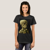 Van Gogh Roken Skelet T-shirt (Voorkant volledig)