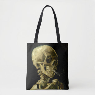Van Gogh Roken Skelet Tote Bag