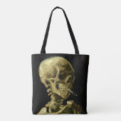 Van Gogh Roken Skelet Tote Bag (Achterkant)