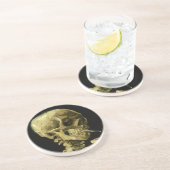 Van Gogh Roken Skelet Zandsteen Onderzetter (Zijkant)