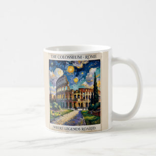 Van Gogh Rome Colosseum Olie Schilderij Retro Vint Koffiemok