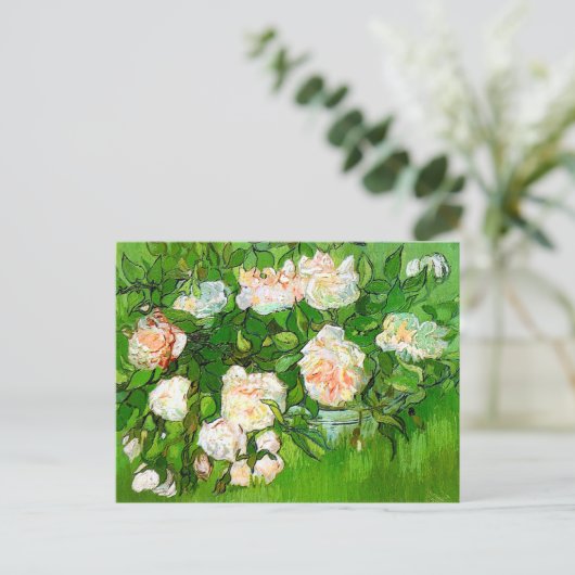 Van Gogh Roses Briefkaart (Staand voorkant)
