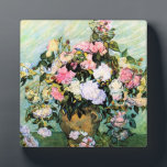 Van Gogh Roses Plaque Fotoplaat<br><div class="desc">Van Gogh Roses plaque. Olieverf op canvas vanaf 1890. Vincent Van Gogh schilderde een aantal prachtige roos schilderijen, die de voorkeur gaven aan bleke roze bloesems boven alle andere. Roze rozen Stilleven is een bloemschilderij met lichtroze rozen in een vaas. Roze rozen zijn een van de meest visueel charmante schilderijen...</div>