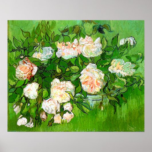 Van Gogh Roses Poster (Voorkant)