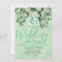 Van Gogh Roses Wedding Invitation Kaart