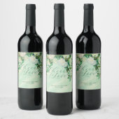 Van Gogh Roses Wedding Wine Label Wijn Etiket (Flessen)