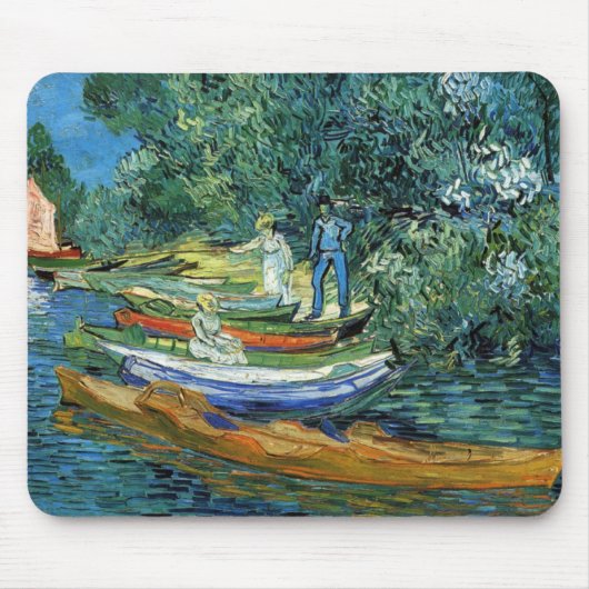 Van Gogh Rowing Boats aan de oise Muismat (Voorkant)