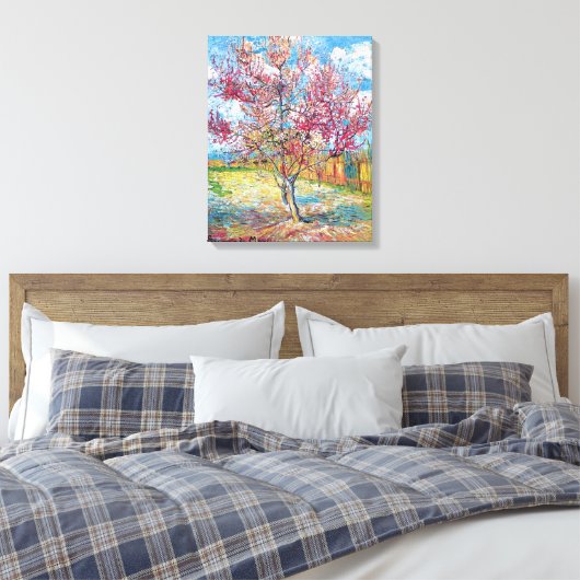 Van Gogh - Roze met roze bomen — Afdrukken van roz (Insitu (Slaapkamer))