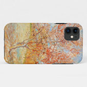 Van Gogh Roze Peach Tree in Blossom iPhone Case (Achterkant (horizontaal))