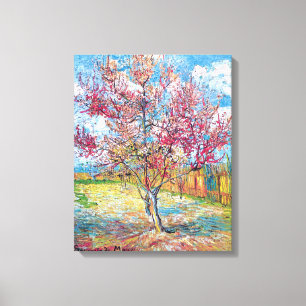 Van Gogh - Roze Perenbomen Canvasprint Canvas Afdruk