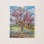 Van Gogh - Roze Perzikbomen Legpuzzel<br><div class="desc">Vincent Van Gogh's roze riemen bomen. Toen Van Gogh in 1888 in Arles aankwam, stonden fruitbomen in de boomgaarden op het punt te bloeien. De bloesems van de abrikozen-, perzik- en pruimen-bomen motiveerden hem en binnen een maand had hij veertien schilderijen gemaakt van bloeiende fruitbomen. De 'bomen en boomgaarden in...</div>