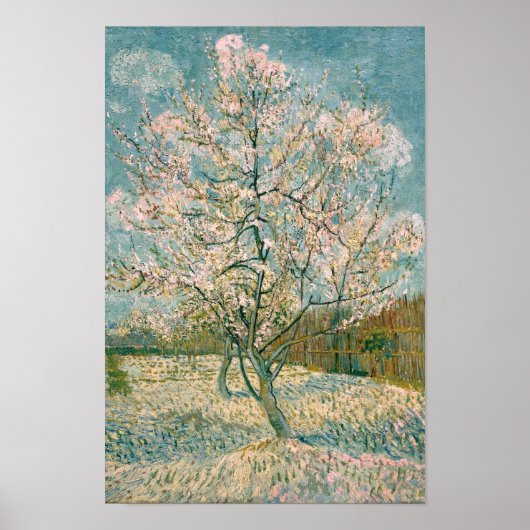 Van Gogh Roze Perzikboom in bloesem (F404) Poster (Voorkant)