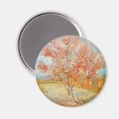 Van Gogh Roze Perzikboom in Bloesemmagneet Magneet (Voorkant / Achterkant)