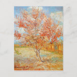 Van Gogh Roze Perzikboom in Blossom Briefkaart<br><div class="desc">Van Gogh Roze Peach Tree in Blossom briefkaart. Olieverf op canvas vanaf 1888. Een deel van de bloeiende boomgaarden, geïnspireerd door de bloeiende fruitbomen van Arles France, is de roze Perzikboom in Blossom een van de populairste landschapsschilderijen van Van Gogh. Van Gogh koesterde het bloeien van fruitbomen in de lente,...</div>