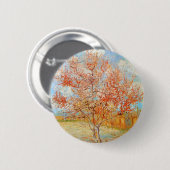 Van Gogh Roze Perzikboom in Blossom Button (Voorkant /achterkant)